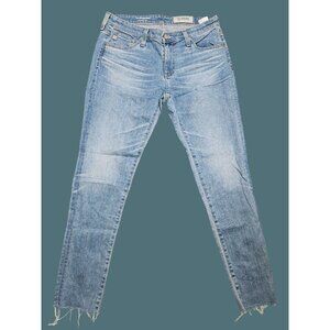 AG Adriano Goldschmied The Legging Ankle Super Skinny Raw Hem Women Size 27R
